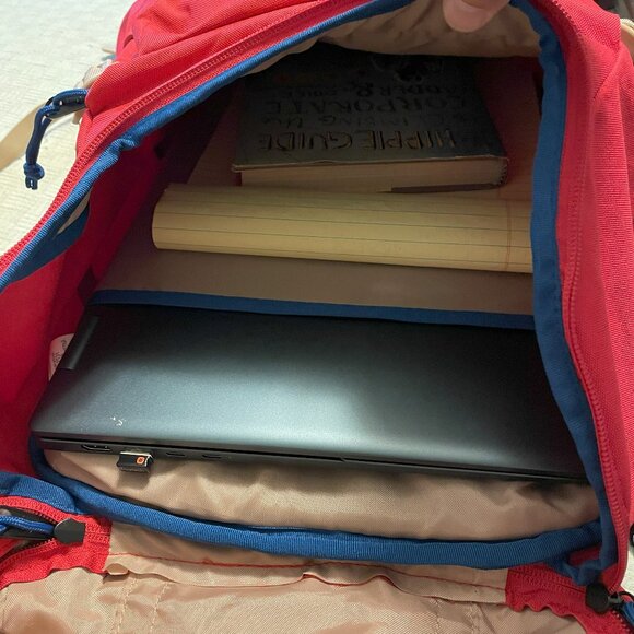 JANSPORT Red SCHOOL/HIKING/TRAVEL BACKPACK/20" LAPTOP SLEEVE Javelina - Picture 4 of 4